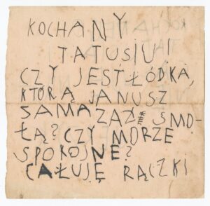 List Jerzyka do Tadeusza Wendy, ok. 1929, rękopis, ze zbiorów prywatnych